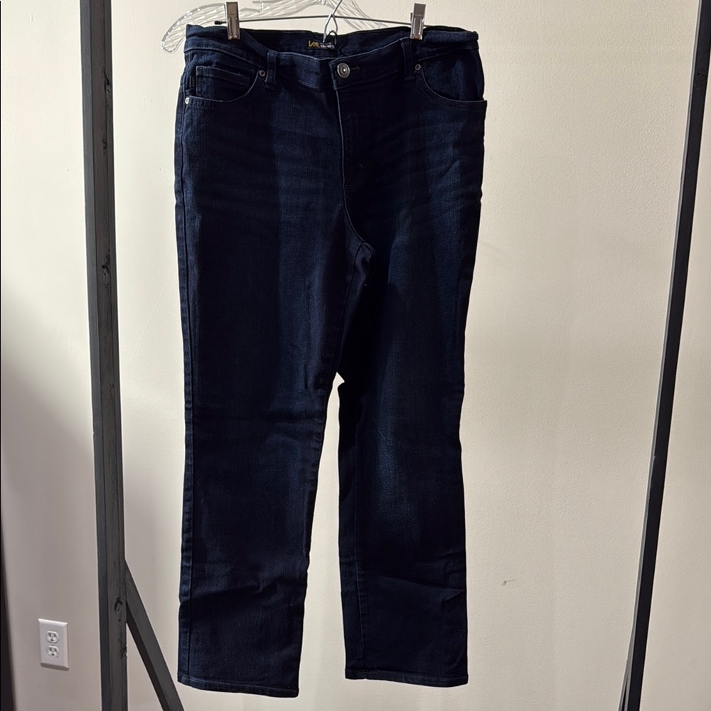 Lee Straight Leg Blue Jeans Classic Fit